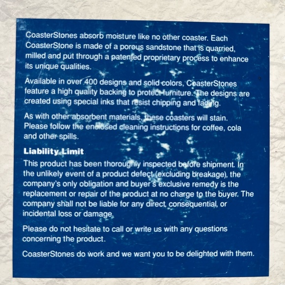 Set of 4 NIB CoasterStone Saxophone coasters - Picture 2 of 3